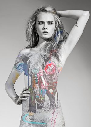 Cara Delevingne by Arno Elias photoshoot 'I Am Not a Trophy' Campaign 2016
