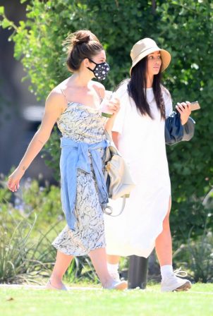 Cara Santana and Ashley Greene - Out in Beverly Hills Park