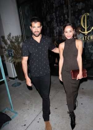 Cara Santana and Jessie Metcalfe Leaves Catch LA in West Hollywood