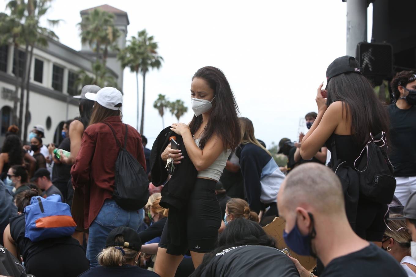 Cara Santana â€“ Attends the Breonna Taylor protest in LA