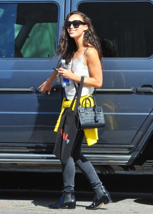 Cara Santana - Leaves an office building in West Hollywood