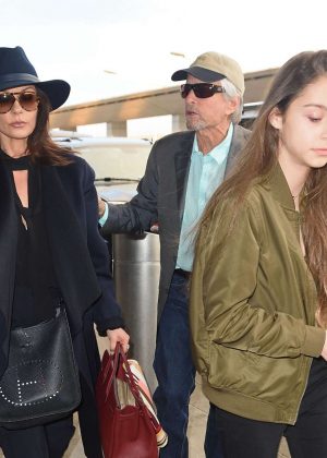 Catherine Zeta Jones - Arrives at JFK airport in New York