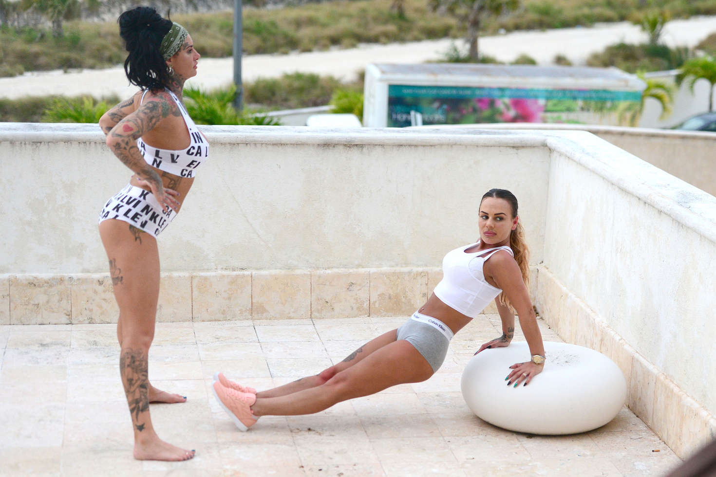 Chantelle Connelly and Jemma Lucy work out -03 | GotCeleb