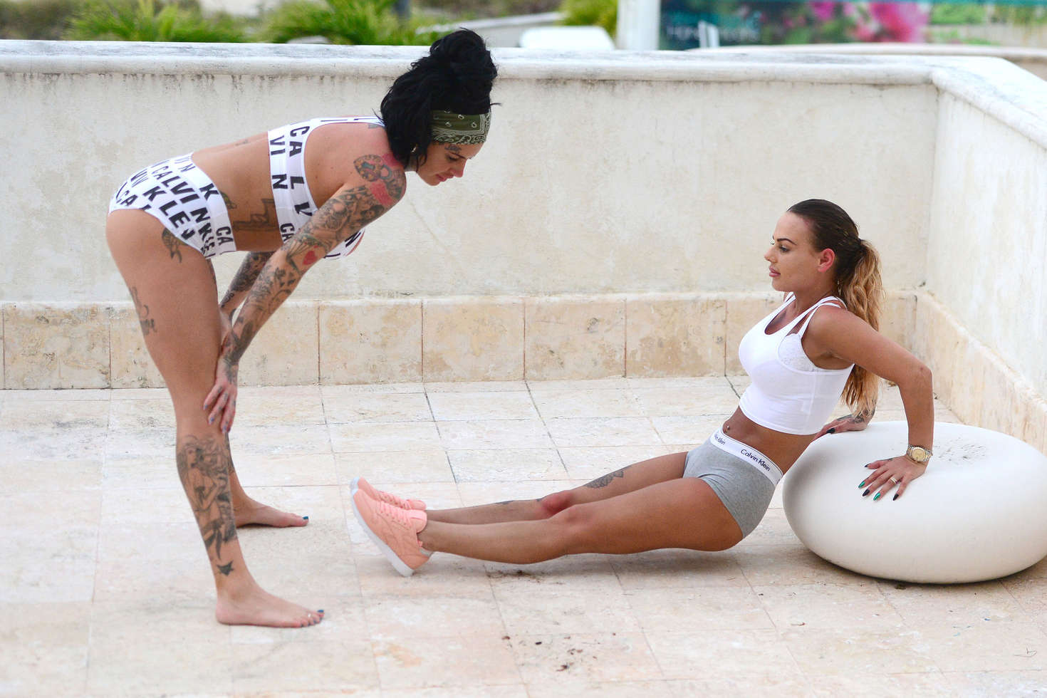 Chantelle Connelly and Jemma Lucy work out -21 | GotCeleb