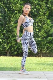Chantelle Connelly in Gym Outfit - Workout in Istanbul