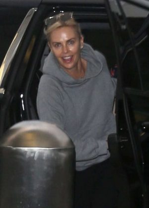 Charlize Theron at LAX airport in Los Angeles