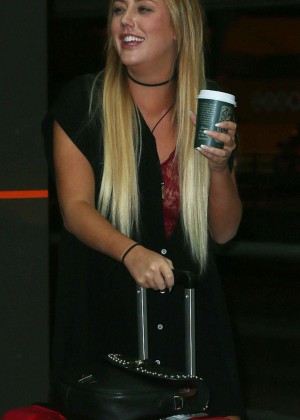 Charlotte Crosby Arriving at Perth Domestic Airport in Perth