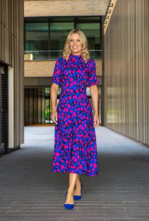 Charlotte Hawkins - Arrives at Good Morning Britain TV Show in London