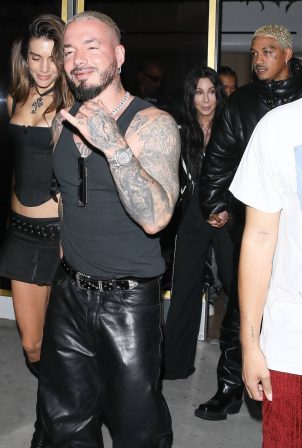 Cher - With Alexander Edwards enjoying a romantic double date with J Balvin and Valentina Ferrer