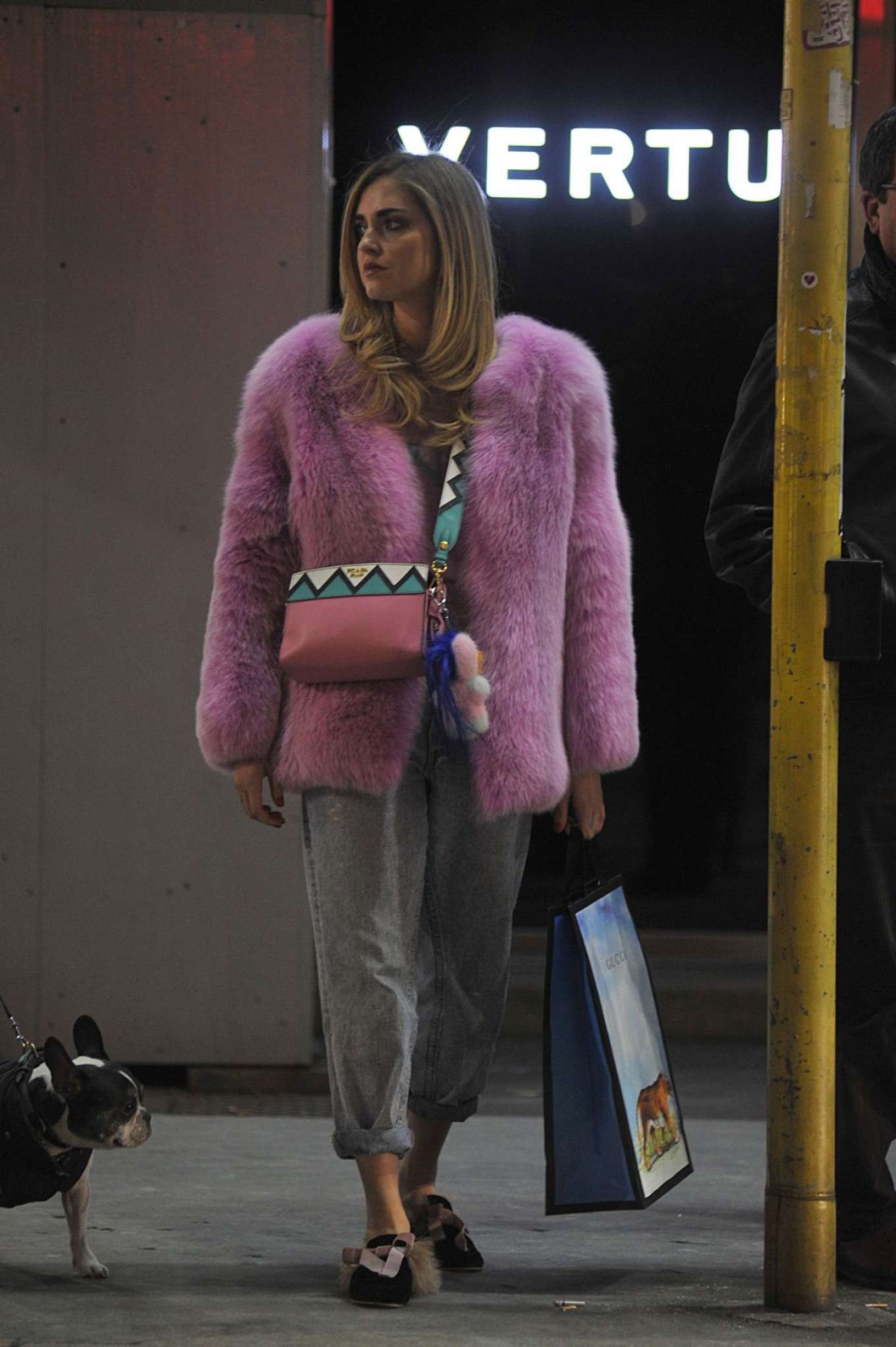 Chiara Ferragni In Pink Fur Coat 04 Gotceleb