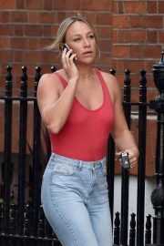 Chloe Madeley in Jeans - Out in London