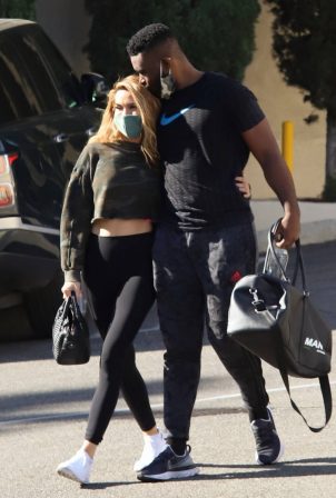 Chrishell Stause - With DWTS fellow member and new boyfriend Keo Motsepe in Beverly Hills