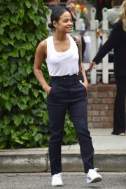 Christina Milian - Leaving The Ivy restaurant in Beverly Hills