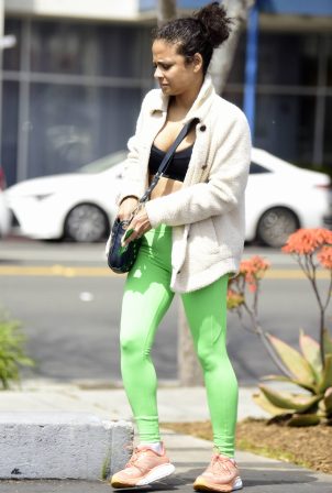 Christina Milian - Seen after a workout in Los Angeles
