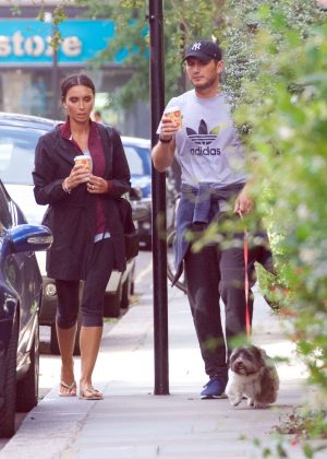 Christine Bleakley out in London