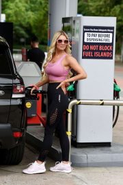Christine McGuinness at Petrol Station in Cheshire