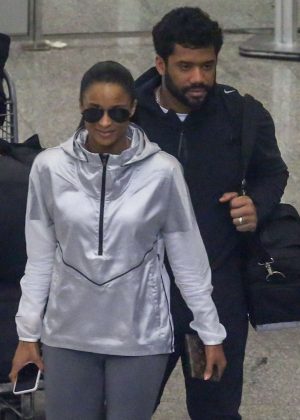Ciara and Russell Wilson - Arrives in Rio de Janeiro