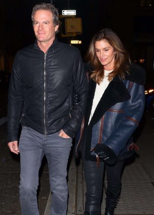 Cindy Crawford and Randy Gerber on Valentine's Day in New York