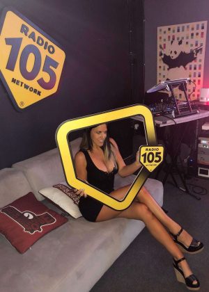 Claudia Romani - Radio 105's 20th birthday in Miami Beach