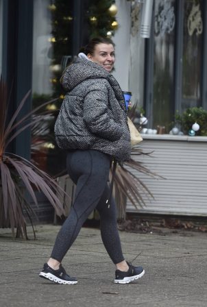 Coleen Rooney - Out for a morning coffee in Alderley Edge in Cheshire