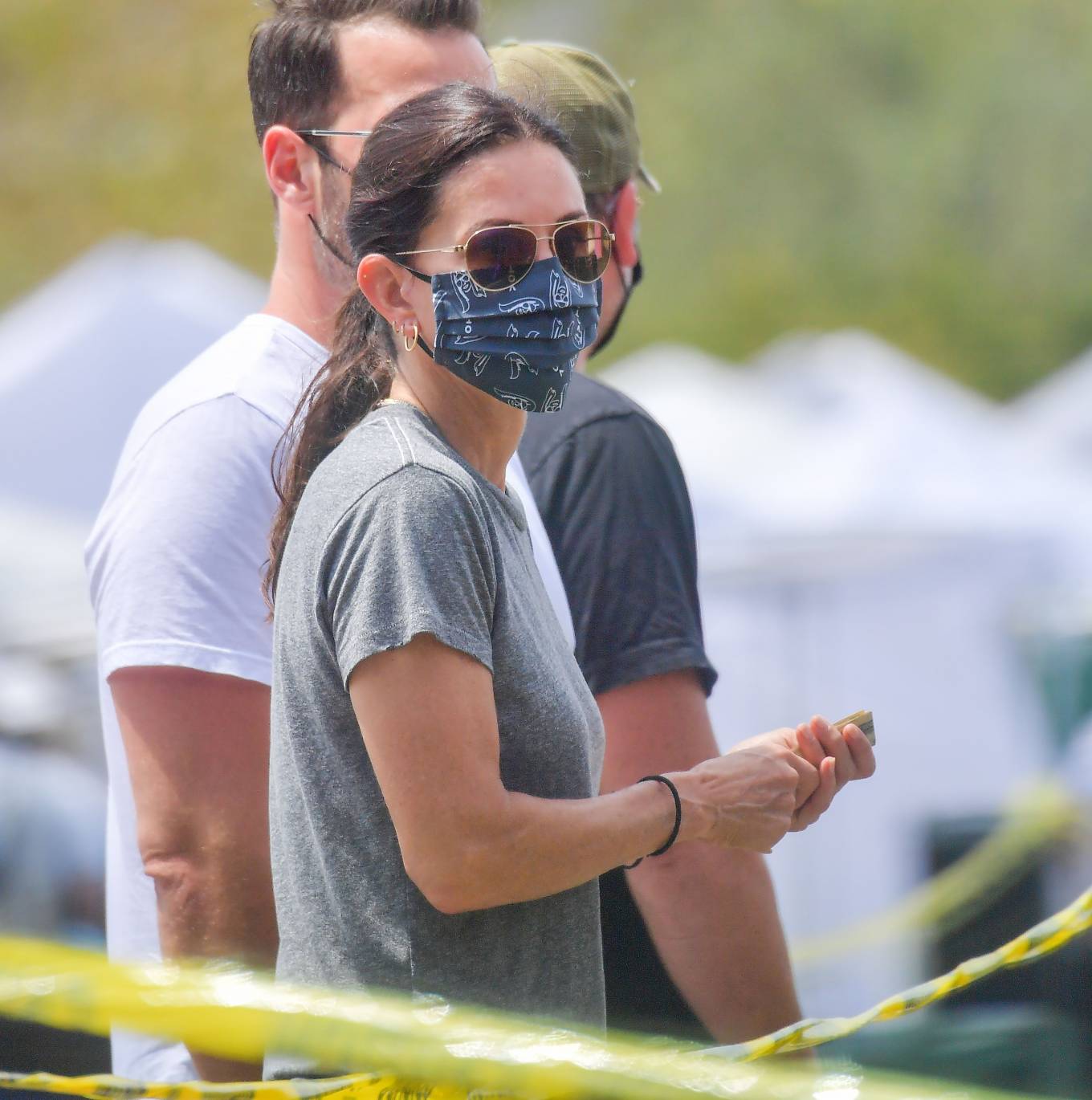 Courteney Cox – Wears a ‘Vote’ printed mask in Malibu