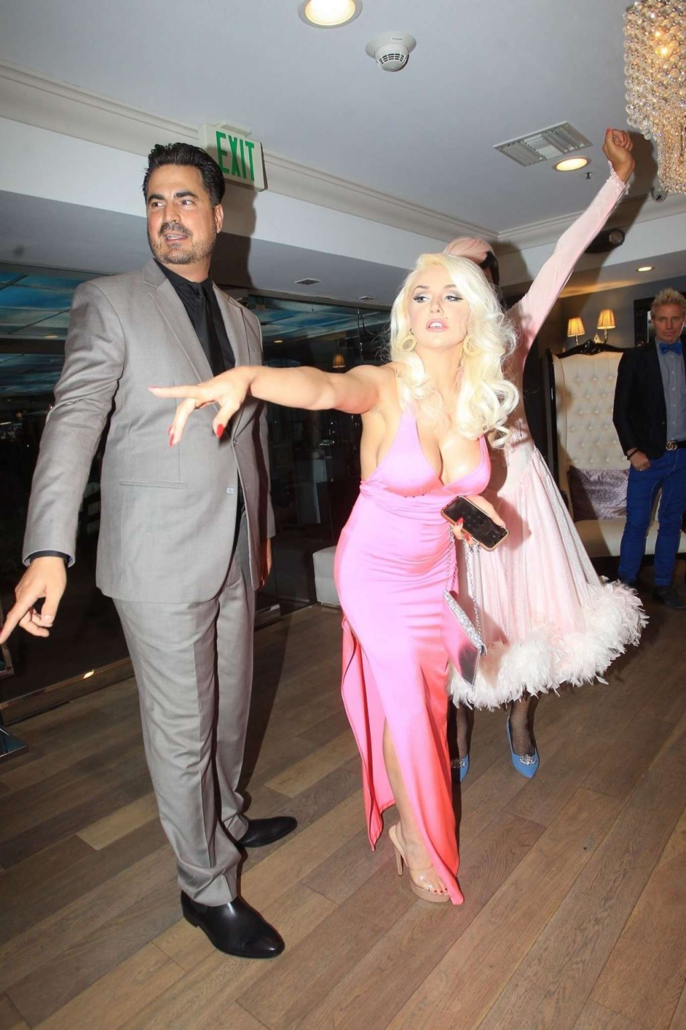 Courtney Stodden in Pink Long Dress-23 | GotCeleb