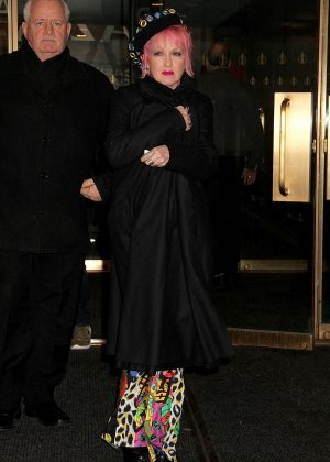Cyndi Lauper - Leaving 'Access Hollywood Live' in NYC