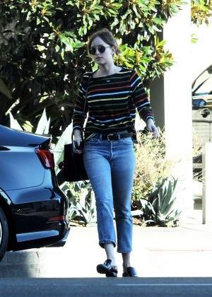 Dakota Johnson in Jeans Out in Los Angeles