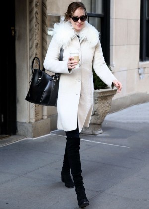 Dakota Johnson - Leaving her apartment in New York City