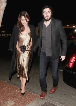 Danielle Bux and boyfriend Nate Greenwald - Arriving at Delilah in Los Angeles