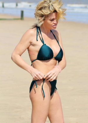 Danniella Westbrook - Wearing Green Bikini in Frinton-on-Sea