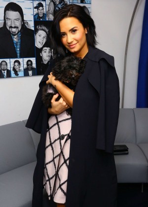 Demi Lovato - SiriusXM studios in New York
