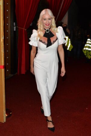 Denise Van Outen - Leaving Proud Embankment after performing at her Cabaret show in London