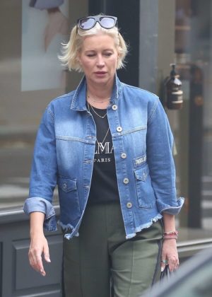 Denise Van Outen seen out with friends in Hampstead