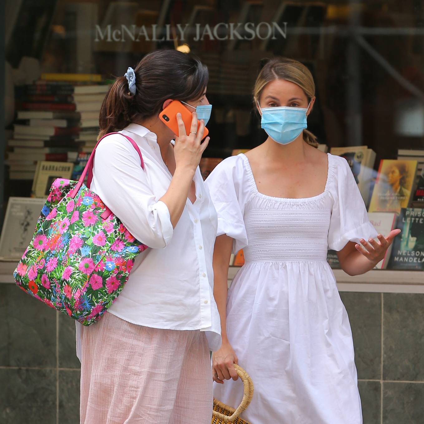 Dianna Agron – seen in white cotton dress in Soho in New York City