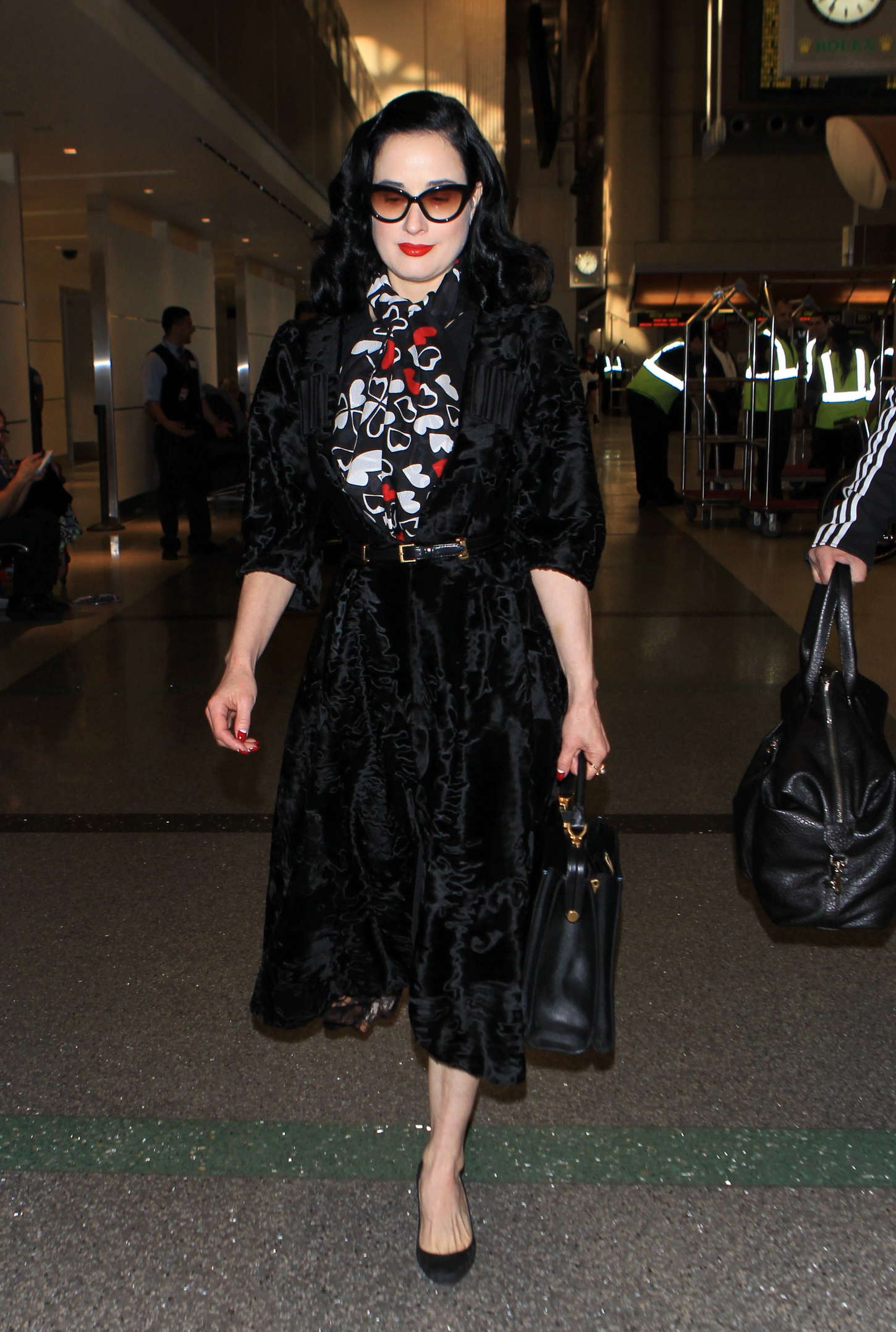 Dita Von Teese at LAX Airport -08 | GotCeleb