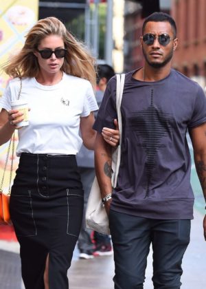 Doutzen Kroes and husband Sunnery James - out in SoHo
