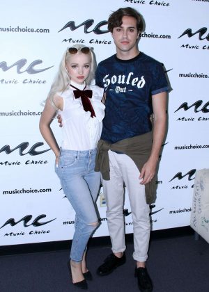Dove Cameron - Visits Music Choice studio in New York