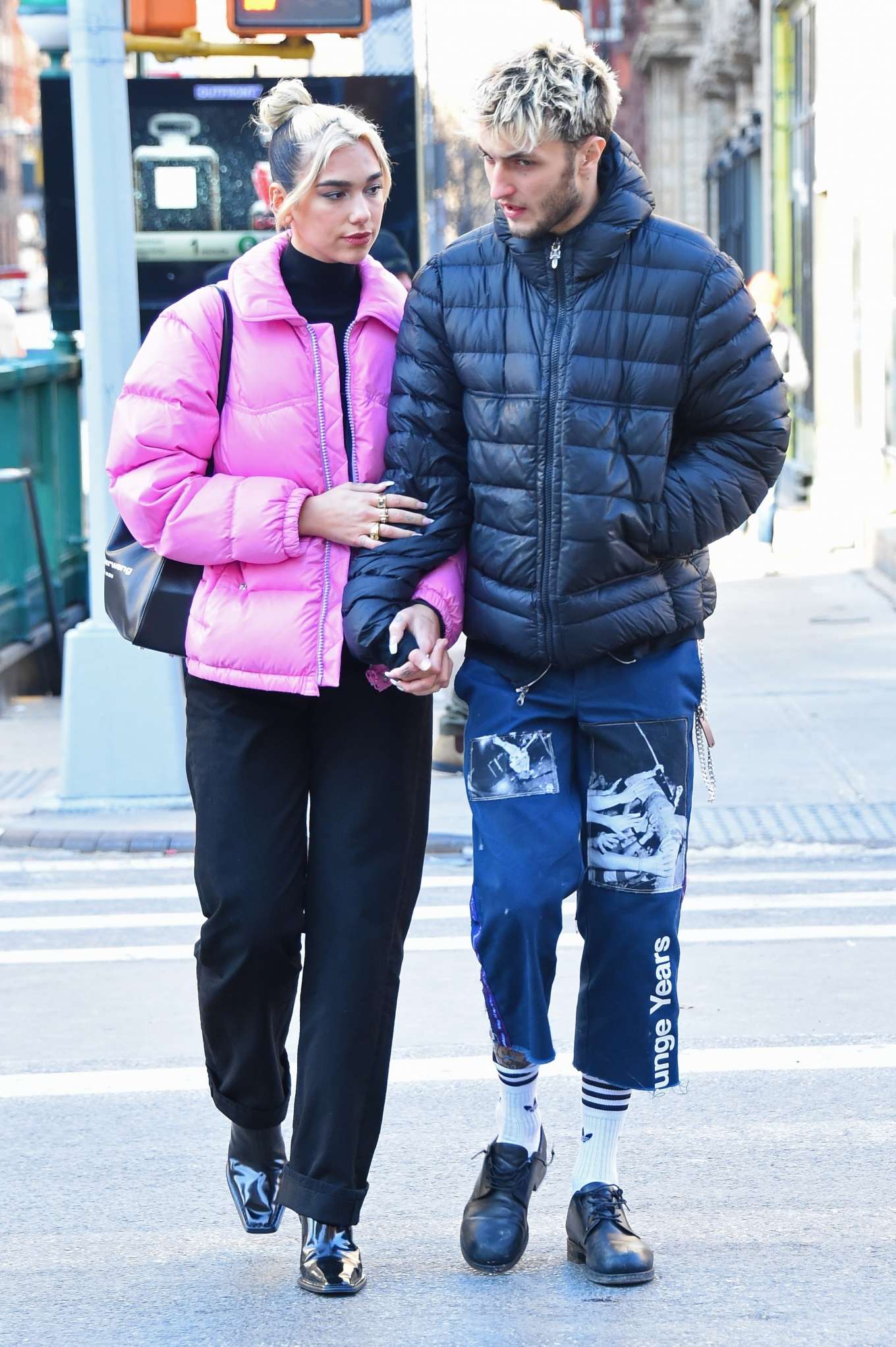 Dua Lipa and Anwar Hadid - Out in New York-05 | GotCeleb