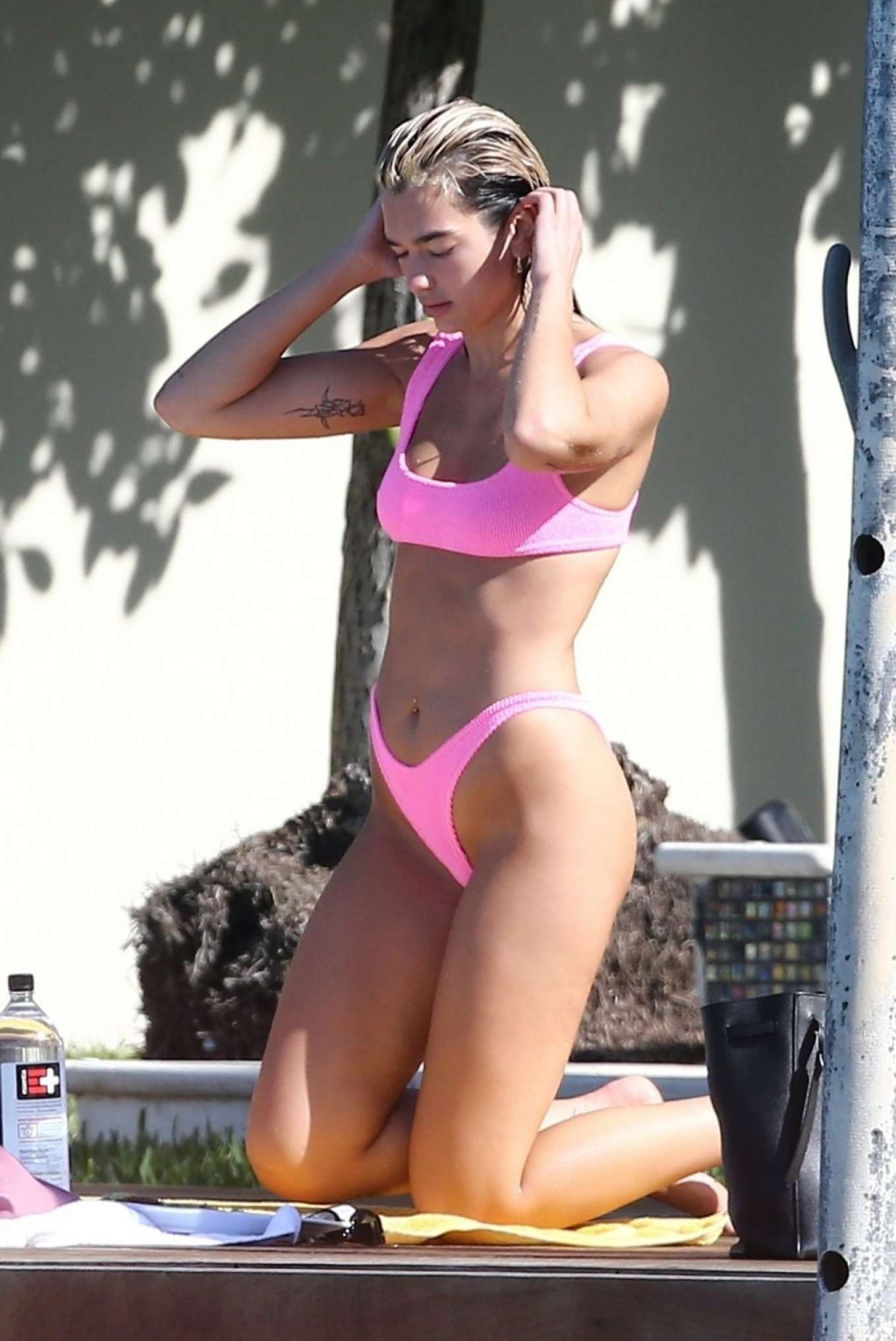 Dua Lipa Spotted In A Pink Bikini In Miami 11 Gotceleb