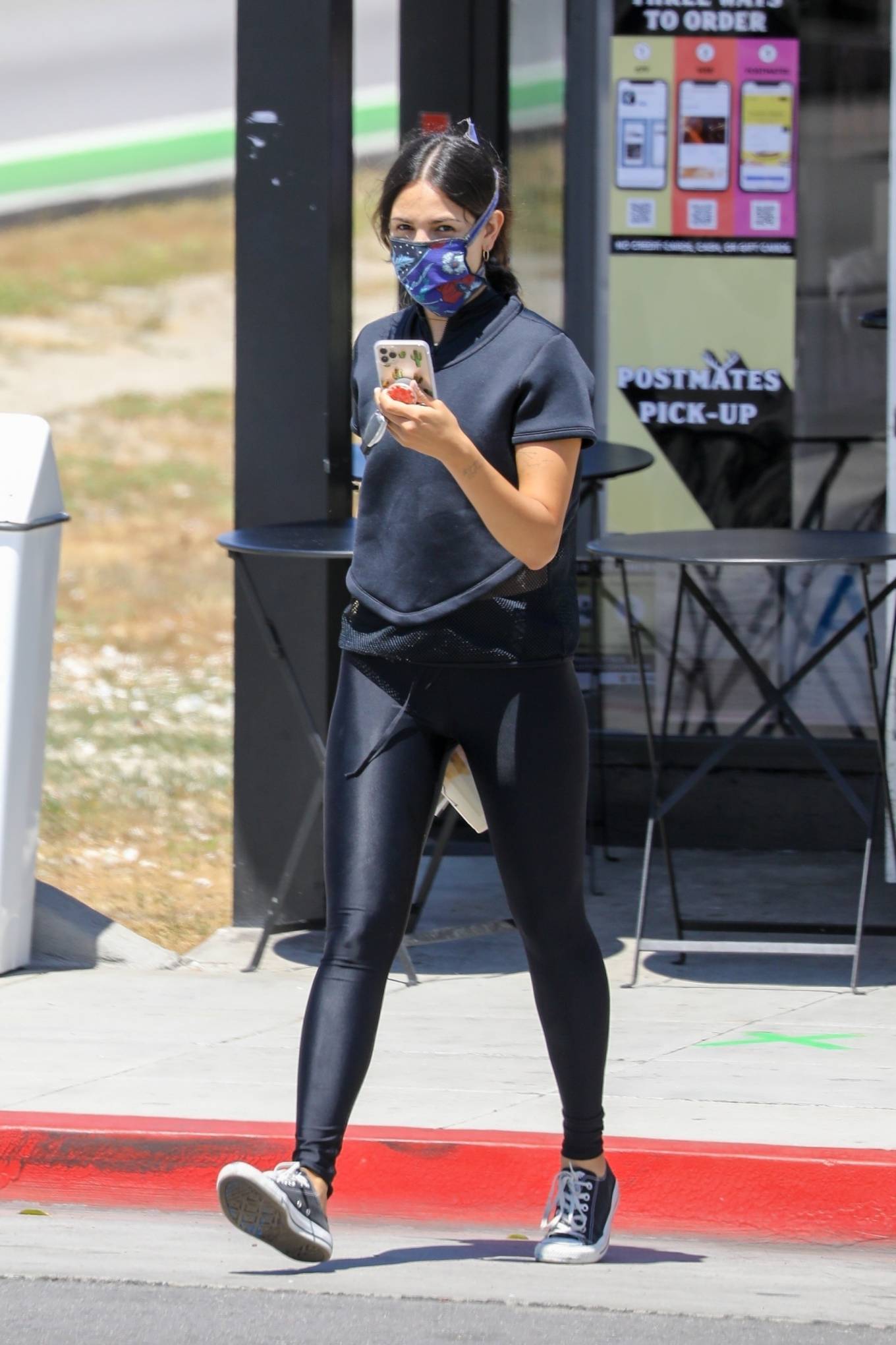 Eiza Gonzalez in Black Spandex-01 | GotCeleb