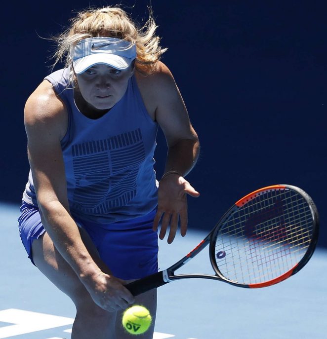 Elina Svitolina: Practice Session at the Australian Open 2018 -01