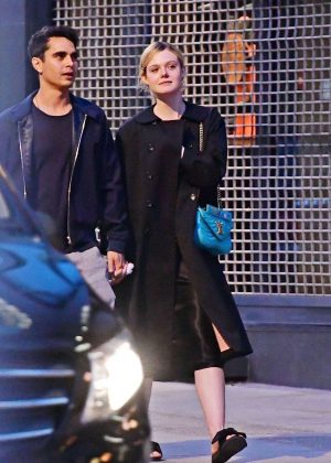 Elle Fanning and Max Minghella - Out in London