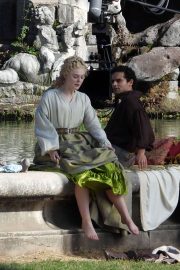 Elle Fanning - Filming 'The Great' in Caserta