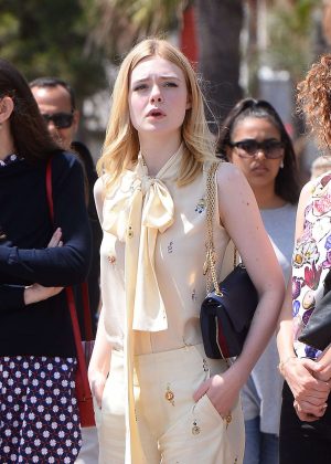 Elle Fanning - Out and about in Cannes