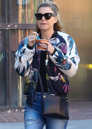Ellen Pompeo at Go Greek Yogurt in Beverly Hills
