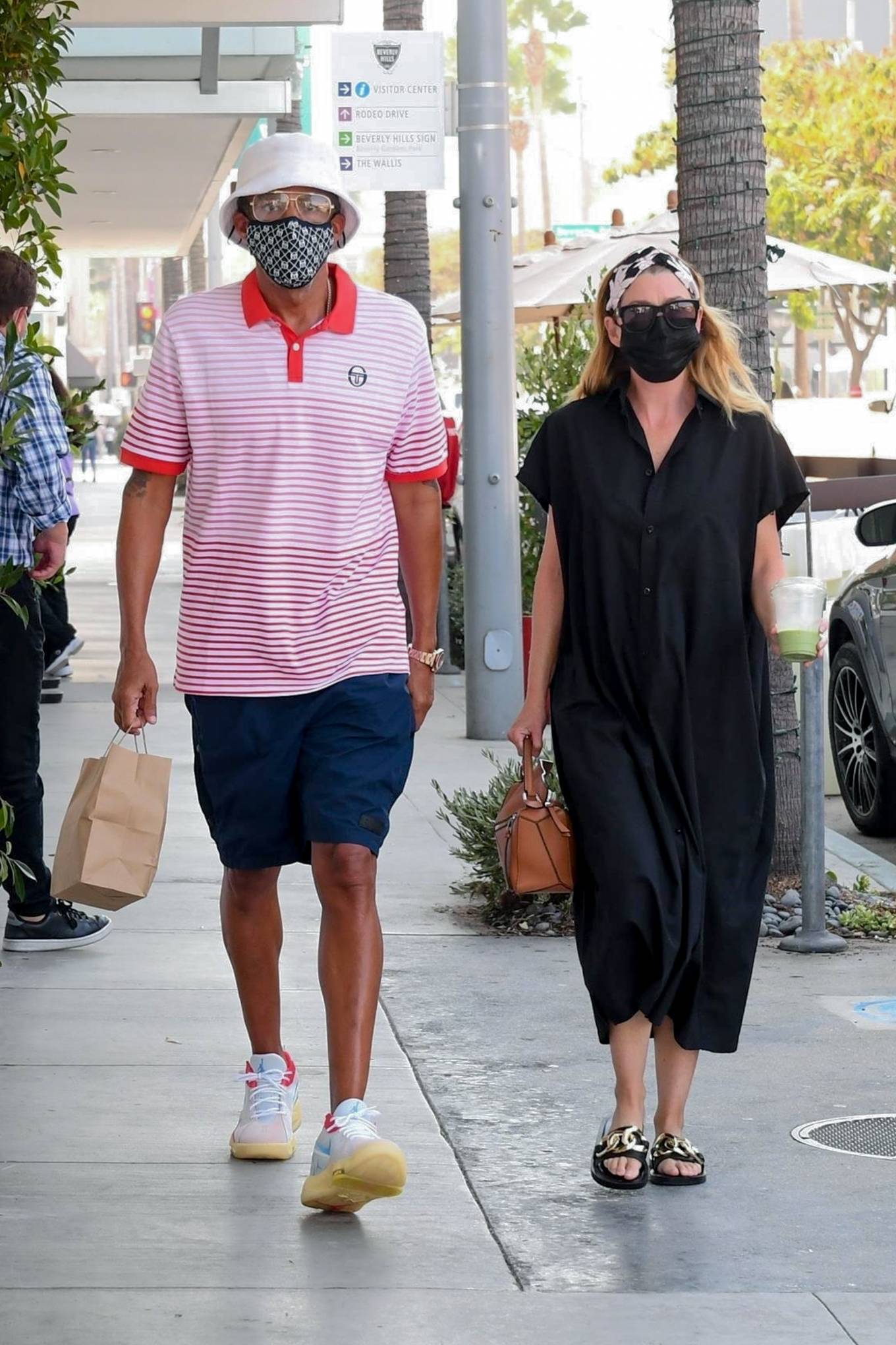 Ellen Pompeo with her husband at E Baldi – Out for lunch in Beverly Hills