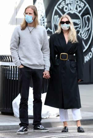 Elsa Hosk with boyfriend Tom Daly - Out in New York City