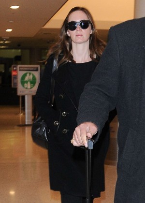Emily Blunt at Los Angeles International Airport