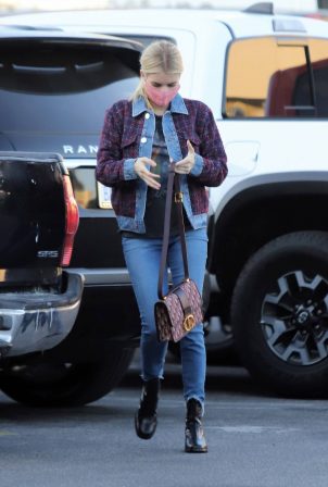 Emma Roberts - In denim stepping out in Los Angeles